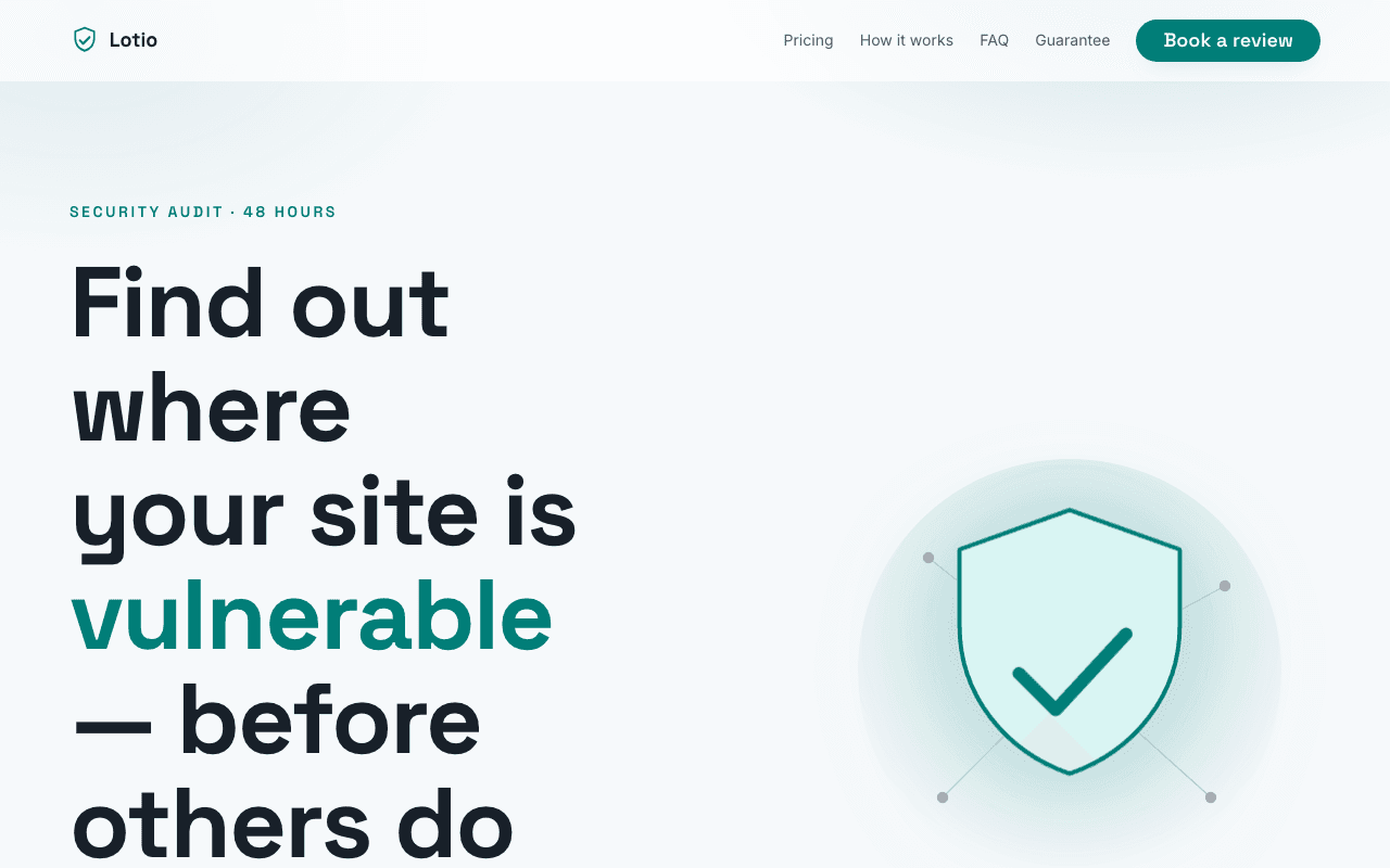 Lotio — Security